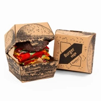 Vegan burger socks box