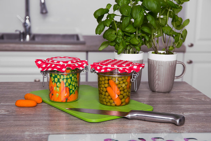 Jar socks pea with carrot lemon 2 pairs