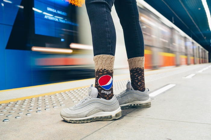 Pepsi x Rainbow Socks food truck 3 pairs