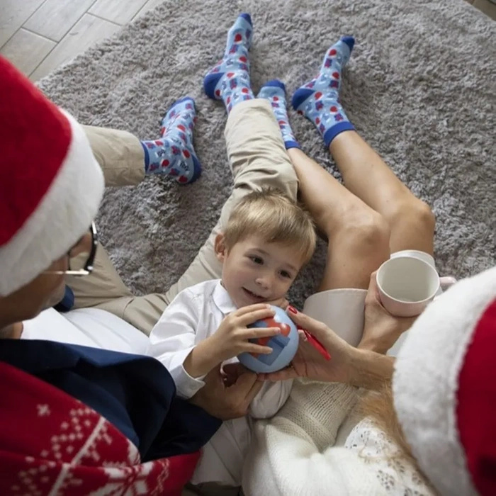 Christmas Socks in a Ball for the Whole Family