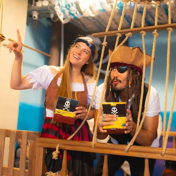 Pirate Treasure Chest Socks Box