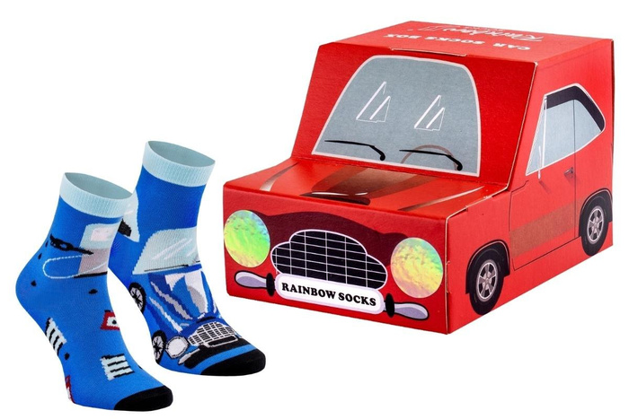 Car socks box for children and adults