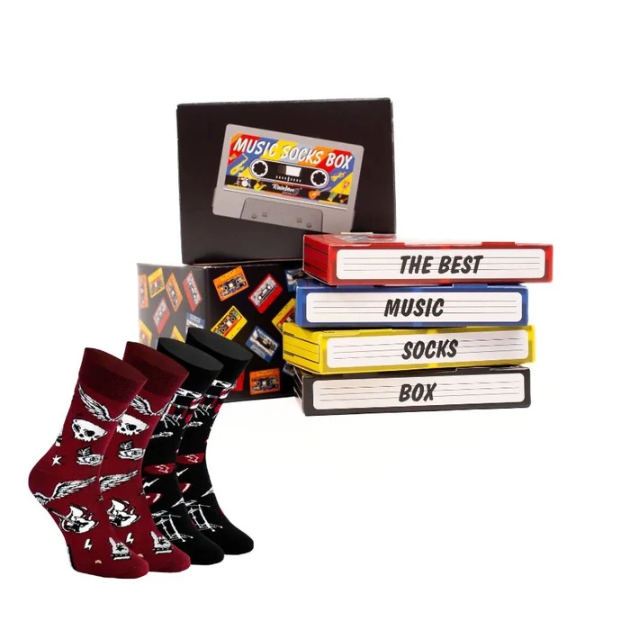 Rock music socks box