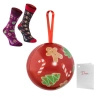 Christmas socks in a bauble