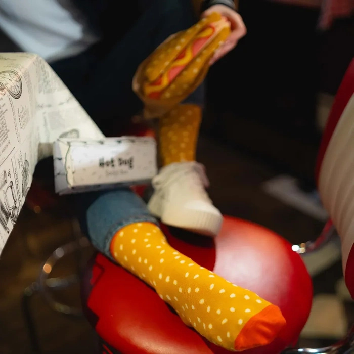 Hot Dog Socks Box