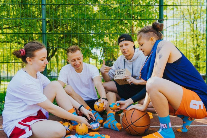 Basketball socks in a ball 2 pairs