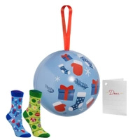 Children's Christmas Socks in a Bauble