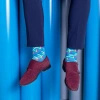 Blue Geometric Socks
