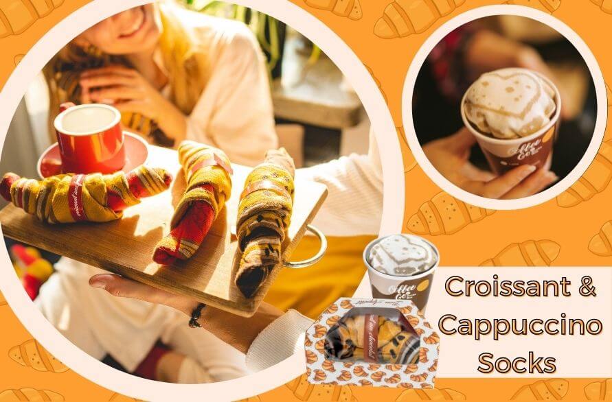 Gosia's favourite socks: Croissant Socks Box and Cappuccino Socks