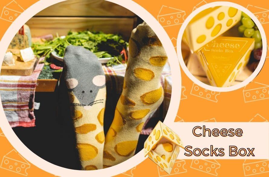 Jola's favourite socks - Cheese Socks Box