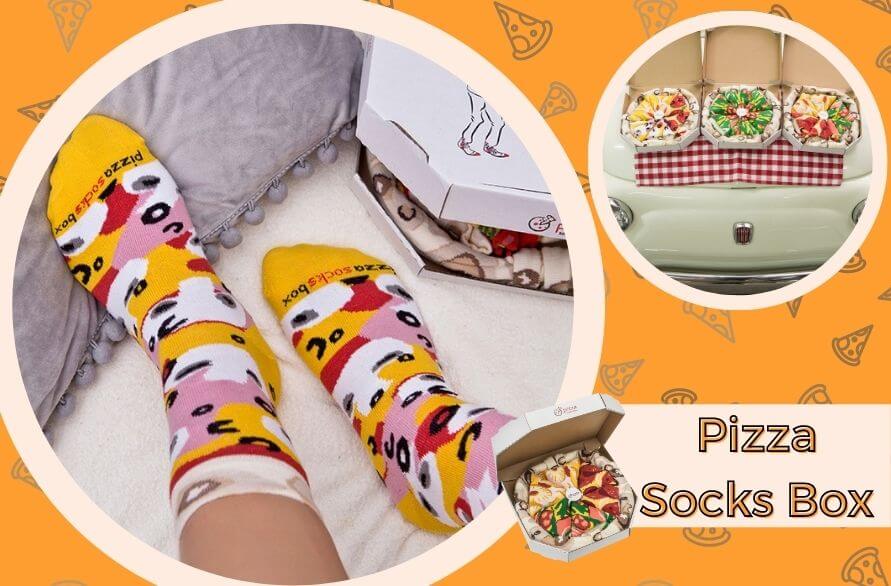 Marta's favourite pair of socks  Pizza Socks Box