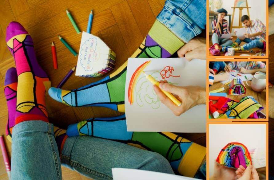 Paint your world with Rainbow Socks!