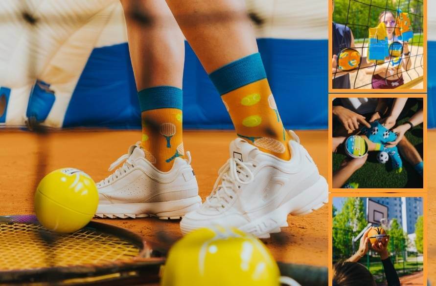 Rainboe Socks sports ball for an active person